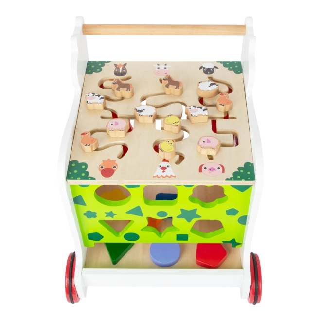 Steckspiel, Labyrinth und Drehwürfel für spielerisches Lernen