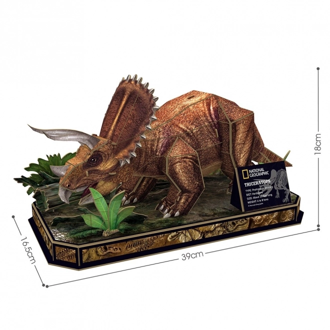 3D-Puzzle National Geographic Triceratops