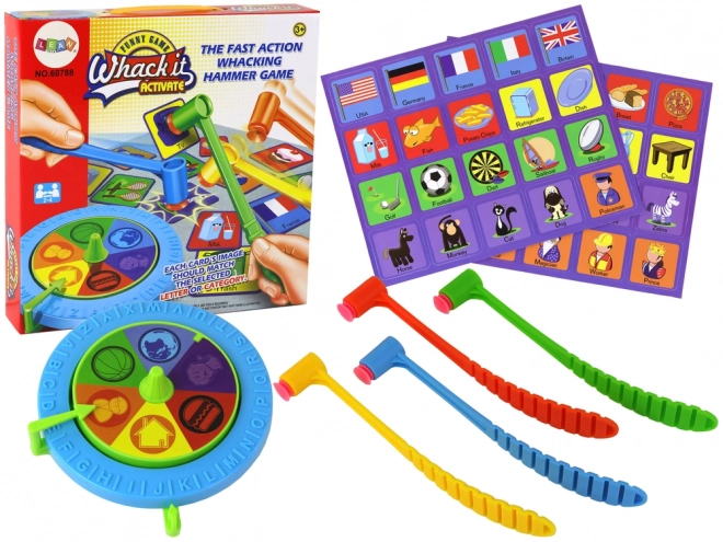 Geschicklichkeitsspiel Karte Spinner Hammerschlag