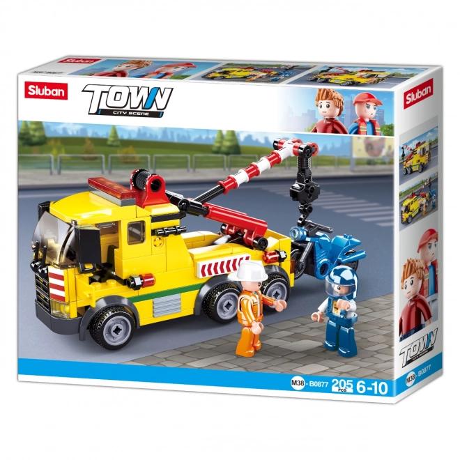 Sluban Tow Truck mit Motorrad