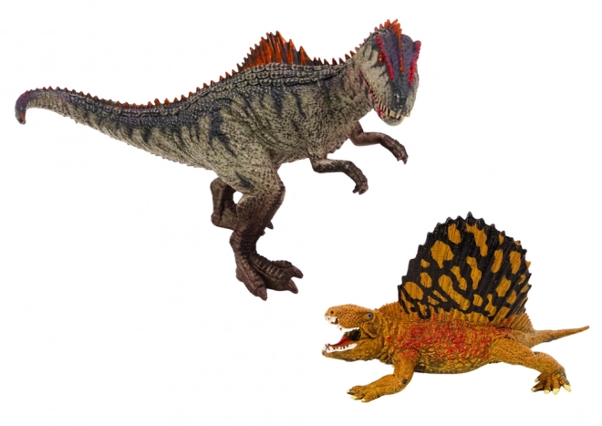 Dinosaurier Figuren Dimetrodon und Allosaurus Set