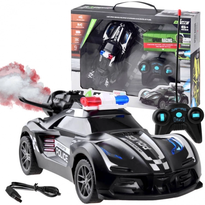 Ferngesteuertes Polizeiauto mit Rauch und Licht