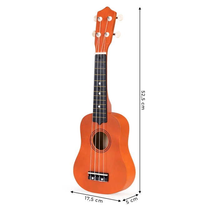 Kinder-Holz-Ukulele-Gitarre mit 4 Nylonsaiten