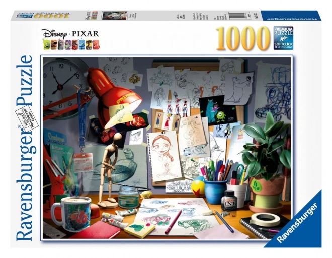 Ravensburger Puzzle Disney Künstlertisch 1000 Teile