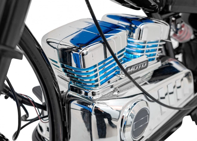 Chopper Warrior Motorrad Schwarz