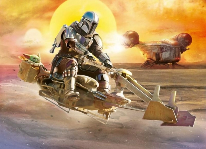 Ravensburger Puzzle Star Wars: Mandalorian 4x100 Teile