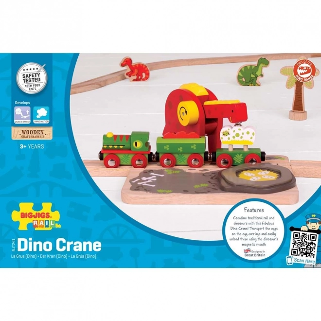 Bigjigs Rail Dino-Kran