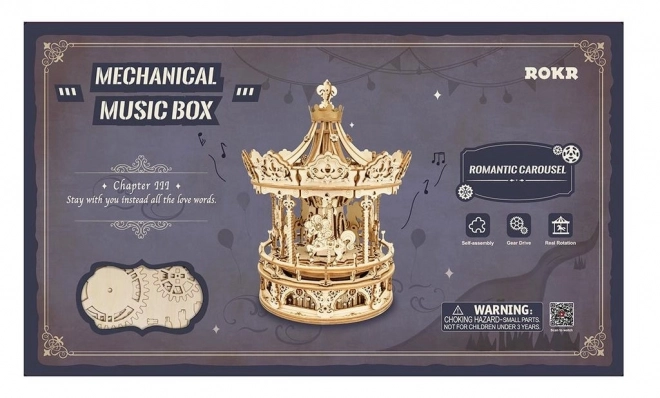 Romantisches Karussell - mechanische 3D Puzzle von ROBOTIME