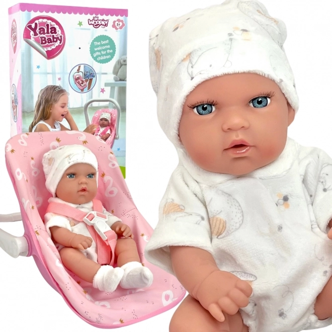 Woopie Baby-Puppe mit Tragesitz
