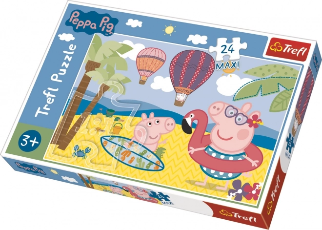 Peppa Wutz Urlaubs-Puzzle MAXI 24 Teile