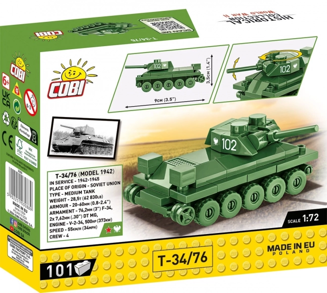 II. Weltkrieg Panzer T-34/76 Modellbausatz