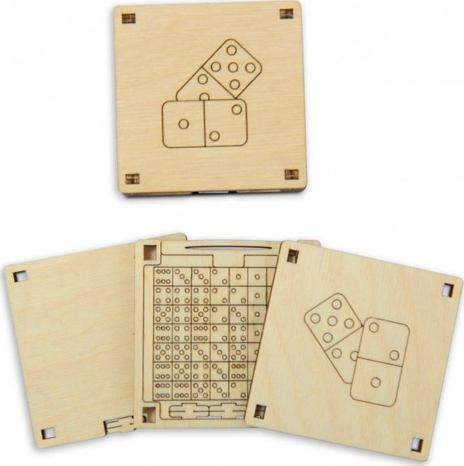 Holz 3D-Puzzle - Domino-Spiel aus Holz