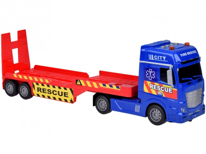 Rettungsfahrzeug-Set mit Hubschrauber und Auto