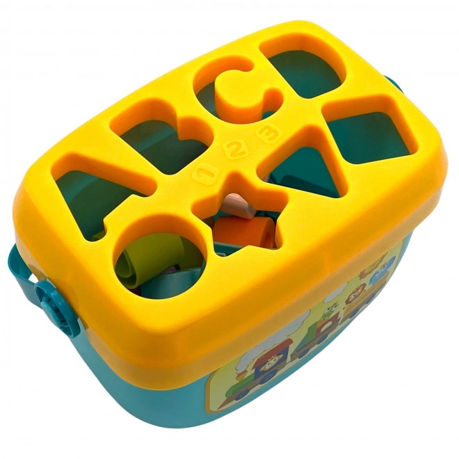 Woopie Kinder Sortierbox 2-in-1 mit Koffer und Lernalphabet