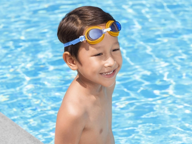 Bestway Hydro Swim Lil' Lightning Schwimmbrille für Kinder 3+ – blau