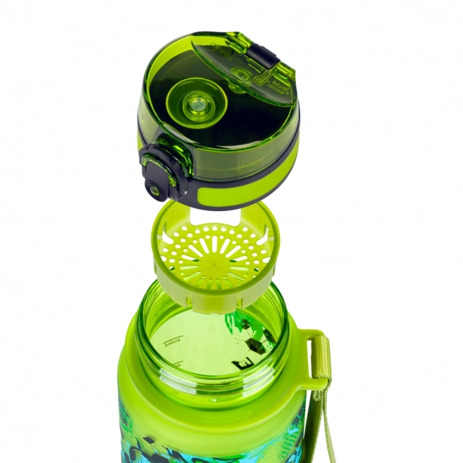 Baagl Tritan Trinkflasche Fußball Spiel, 500 ml