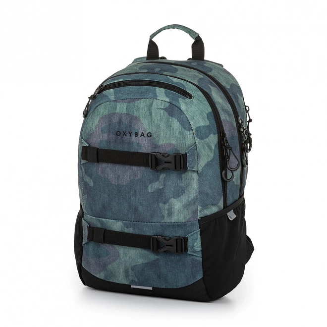 Schulrucksack und Federmäppchen OXY Sport Camo Set