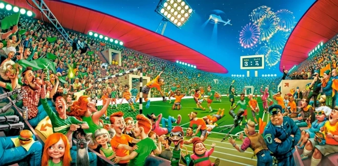 Puzzle Castorland Kunstkollektion: Fußballmeisterschaft 4000 Teile