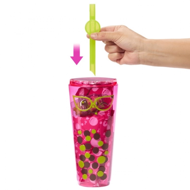 Barbie Pop Reveal Puppe Blaubeere Bubble Tea Serie