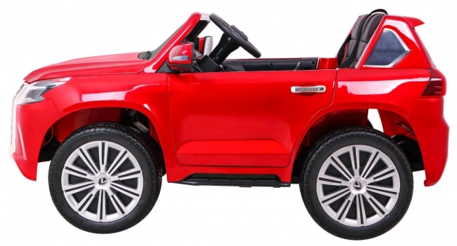 Lexus LX570 Lackiertes Auto für 2 Kinder Rot + Fernbedienung + EVA Räder + MP3 LED Radio