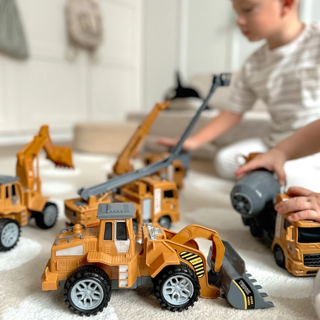 Großes Set Baufahrzeuge 6-in-1