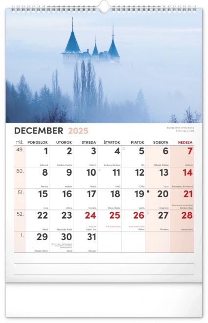 Notique Wandkalender Malerische Ecken der Slowakei 2025