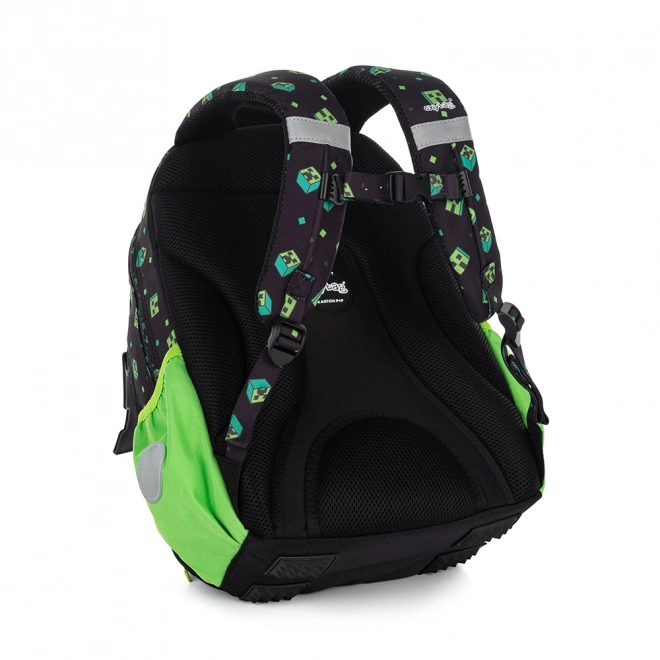 Schulrucksack Oxy Next Green Cube