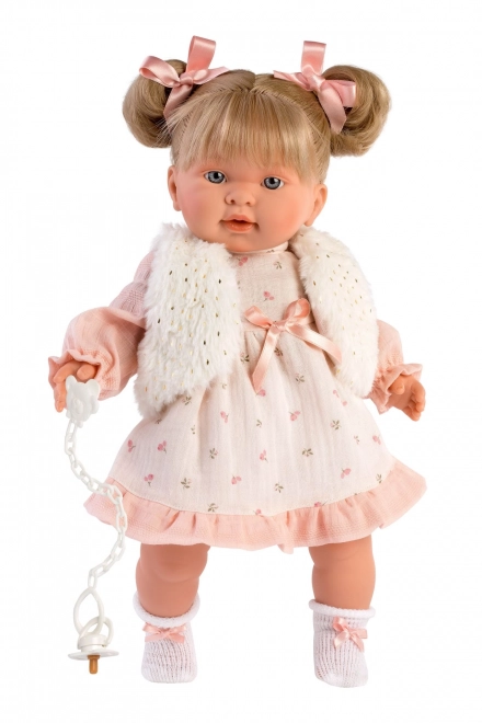 Realistische Babypuppe mit Geräuschen und weichem Körper - 42 cm