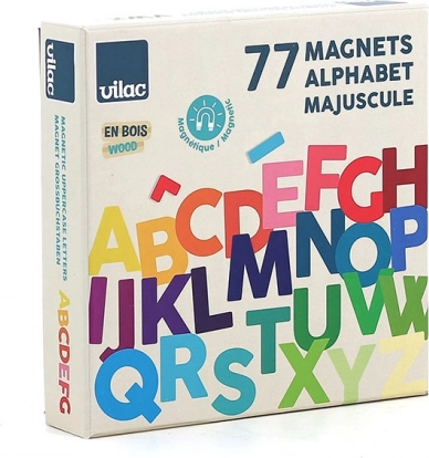 Vilac Holz-Magnetalphabet Großbuchstaben