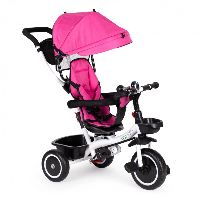 Dreirad mit 360° Drehbarem Sitz ECOTOYS Pink