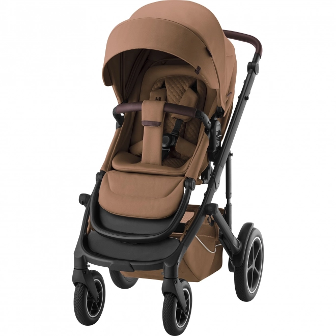 Smile Kinderwagen Set 5Z mit Lux Wanne in Warm Caramel