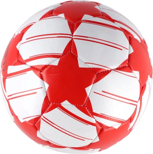 Aufgeblasener rot-weißer Fußball 23 cm