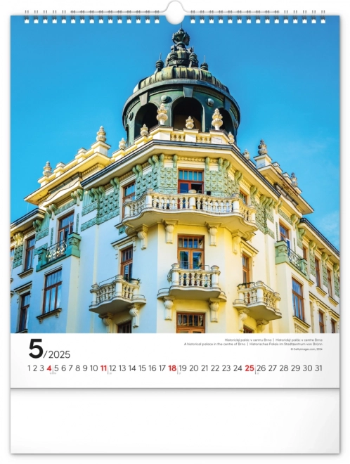 Notique Wandkalender Brno 2025