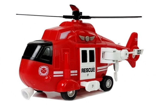 Rettungshubschrauber Feuerwehr mit Licht und Sound