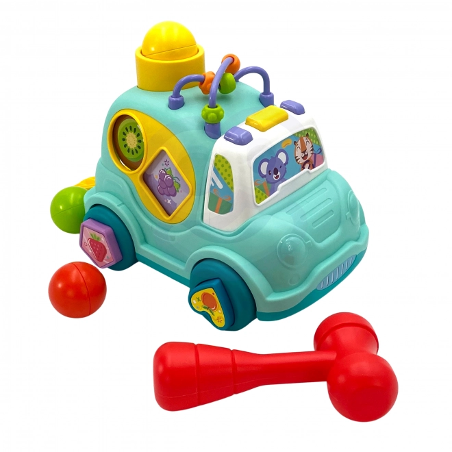 Interaktives musikalisches Auto Montessori Sortierer Blau