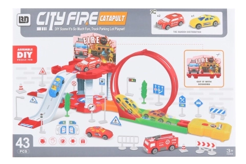 Bahn mit Katapult