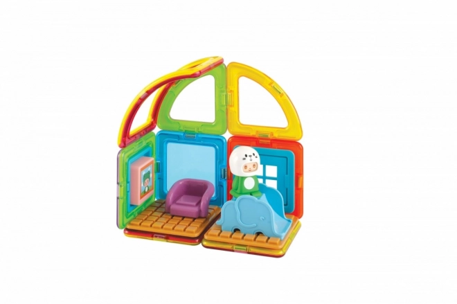 Magnetische Bausteine Cube House Frosch