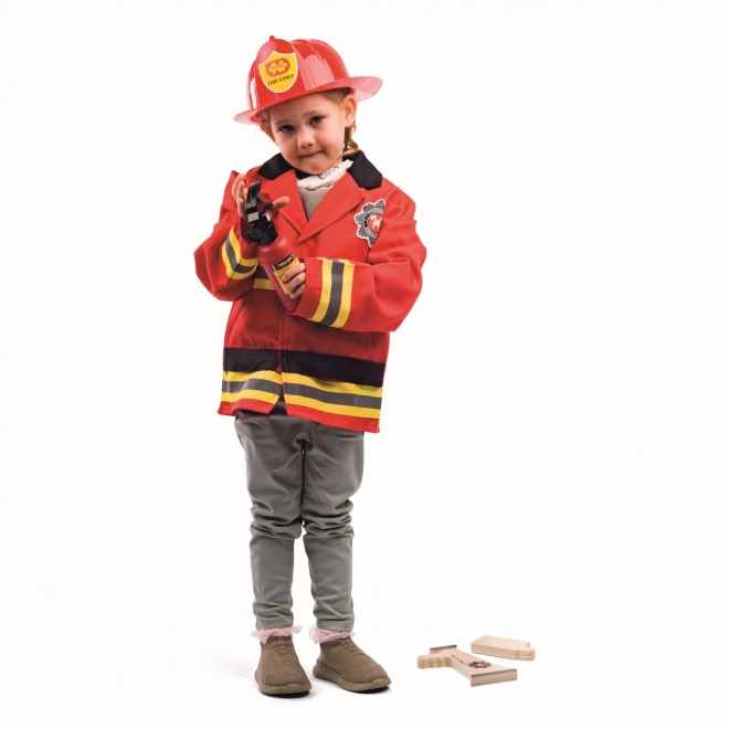 Bigjigs Toys Feuerwehrkostüm für Kinder