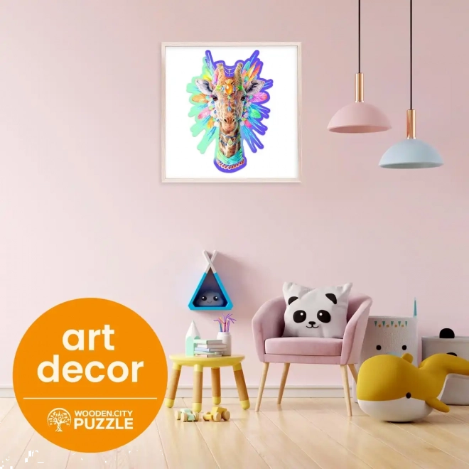 Holzpuzzle Elegante Giraffe