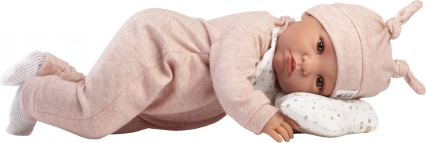 Realistische Baby-Puppe mit Geräuschen und weichem Körper 45 cm