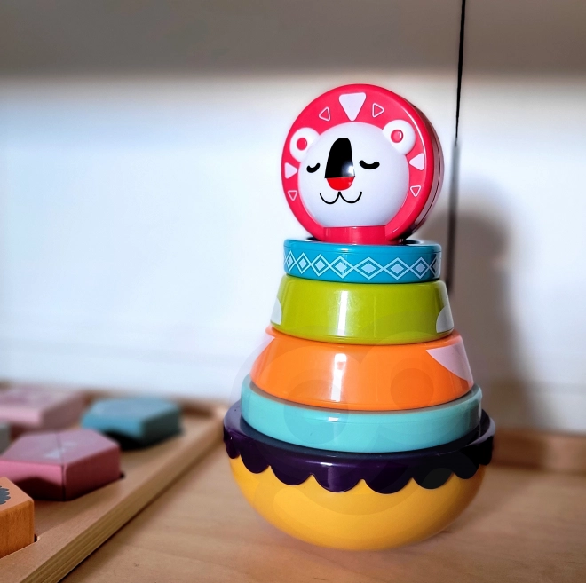Woopie Baby Sensorisches Spiel Pyramidenstapel für Babys 6-teilig