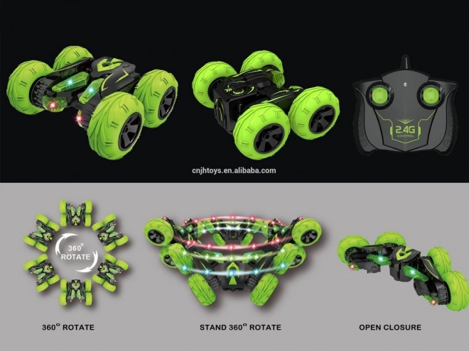 Ferngesteuertes Auto STUNT mit 2,4GHz Controller – grün