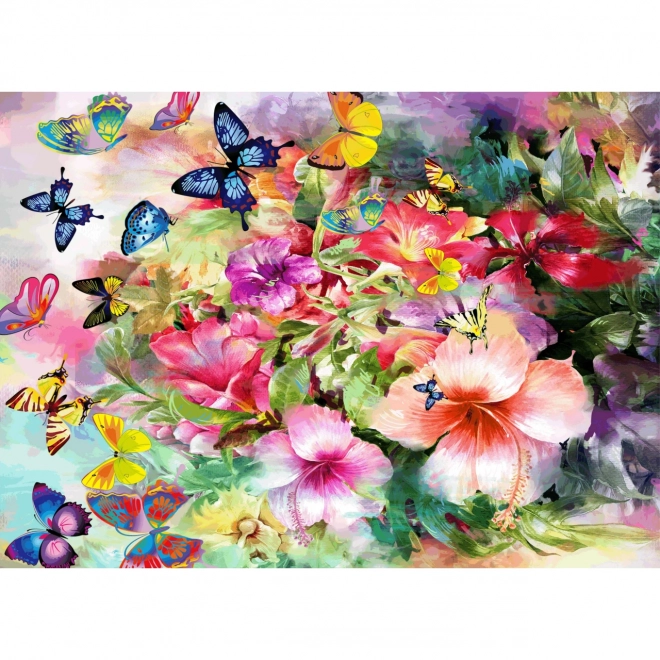 Puzzle Blumen und Schmetterlinge 1000 Teile