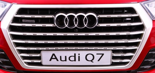 Audi Q7 Quattro S-Line mit Batterie Roter Lack + Fernbedienung + Langsamer Start + EVA + MP3 Radio