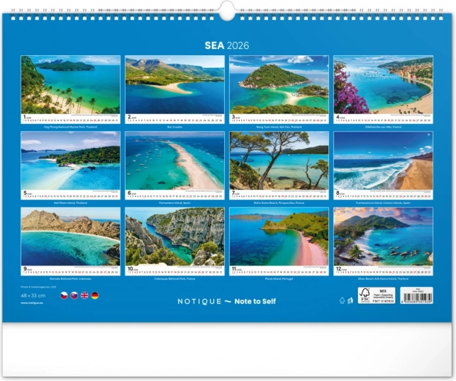 Wandkalender Meer 2026