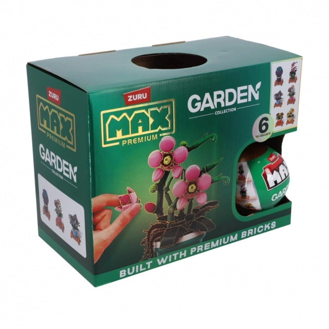 Überraschungskugel Max Bricks Blumen mit Blumentopf