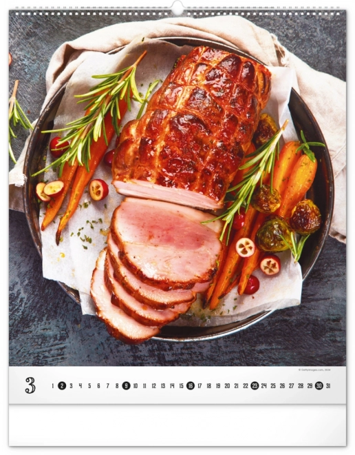 Notique Wandkalender Gourmet 2025