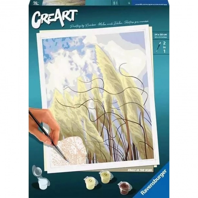 CreArt - Gras im Wind Malen nach Zahlen Set von Ravensburger