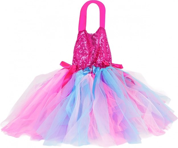 Regenbogenkleid mit bauschigem Tutu-Rock