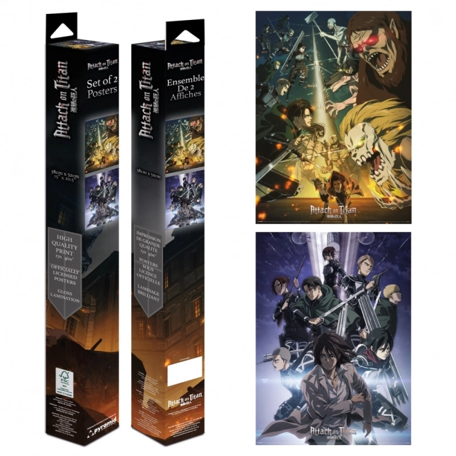 Attack on Titan Mini Poster Set
